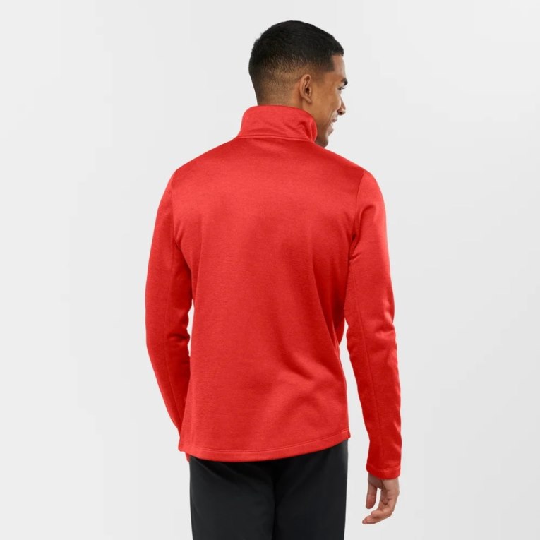 Red Salomon Essential Lightwarm Heather Full Zip Men's Jackets | PH 39851D